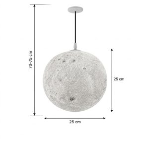 Dolunay Tavan Lambası 25 cm